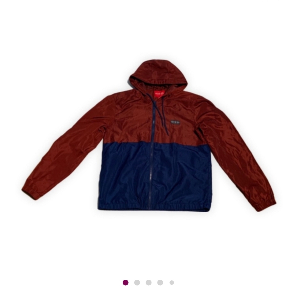 Guess Men's Two-Tone Hooded Jacket Size L